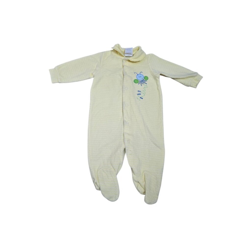 Vintage 2000s Carters Yellow Bee Body Suit Footies